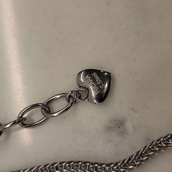 Tocara Stainless Steel Purple Sunstone Necklace - Picture 6 of 8